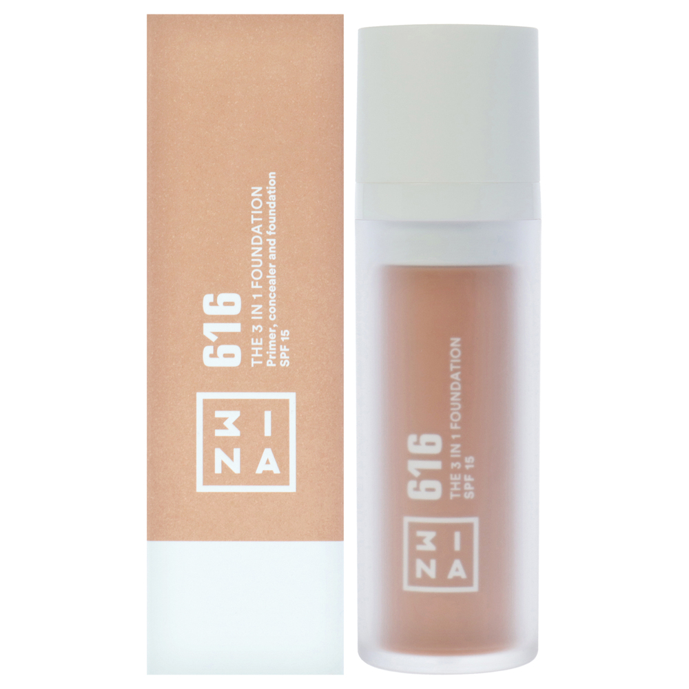 The 3-In-1 Foundation SPF 15 - 616 Sand by 3INA for Women - 1.01 oz Foundation